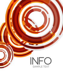 Futuristic design elements hi-tech layout