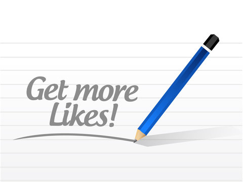 get more likes message illustration