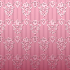 Pink damask background