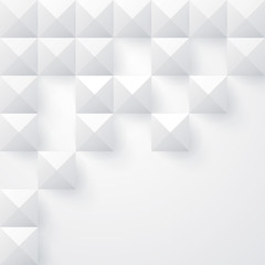 Fototapeta premium Białe tło geometrii.