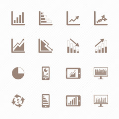 Business Graph icon set