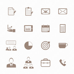 Business and office icons set
