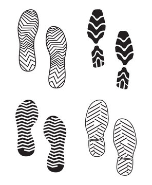 Imprint soles shoes