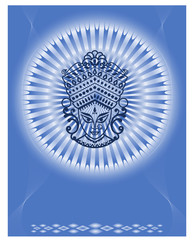 Durga Goddess of Power Vector Art