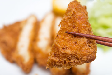 豚カツ キャベツ