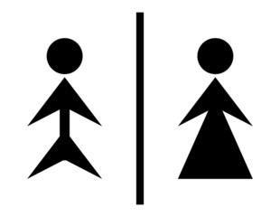 Toilet sign - wc sign