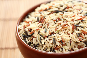 Mixed rice in bowl