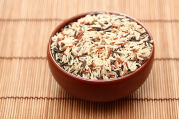 Mixed rice in bowl