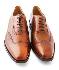 Male fashion shoes on white