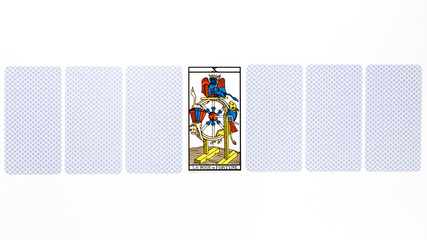 Tarot card fortune draw