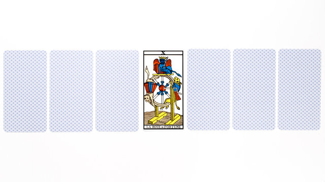 Tarot card fortune draw