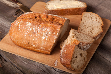 Slice of bread.