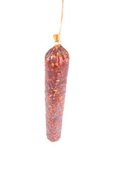 Big summer sausage with rope