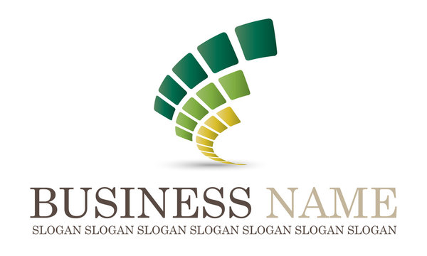 Logo bio abstrait