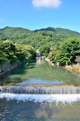 Fototapeta premium 京都 桂川