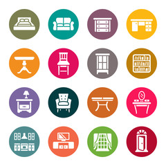 Furniture icon set