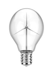 Wind power lightbulb
