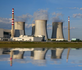 Fototapeta premium Nuclear power plant Dukovany in Czech Republic Europe