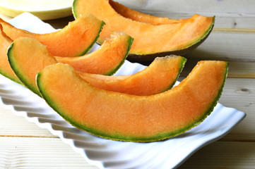 Cantaloupe melon.