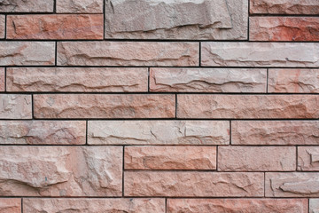 Pink sand stone wall for background