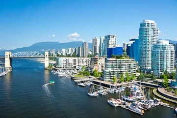 Printed roller blinds Canada Beautiful view of Vancouver, British Columbia, Canada