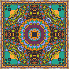 Traditional ornamental floral paisley bandanna