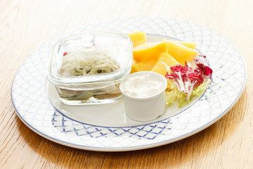 potatoes with herring
