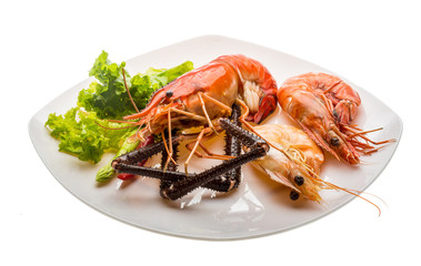Giant Freshwater Prawn and king prawns