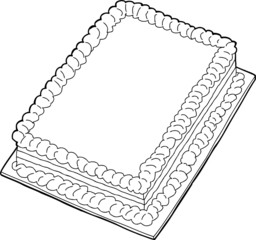 Outlined Cake