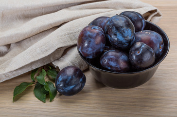 Ripe fresh plum