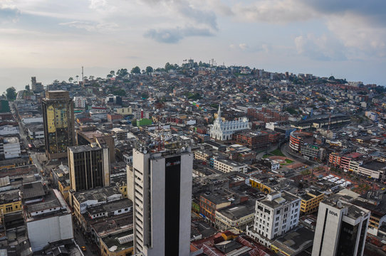 City view from the Cathedral's top, Manizales, Colombia