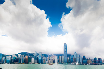 Hong Kong Skyline in the afternoon.