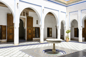 Obraz premium Interior of El Bahia Palace in Marrakesh, Morocco