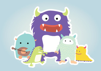 Cutie Friendly Monsters Set