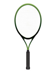 Tennis Racquet Illustration Isolated on White