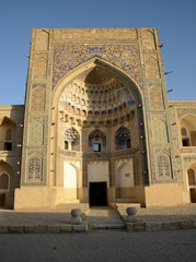 Fototapeta na wymiar Madrasah on the Silk Road (Bukhara, Uzbekistan).