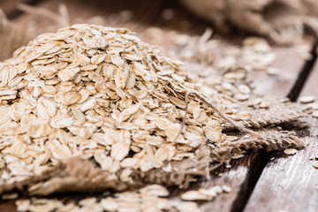 Obraz premium Oatmeal (close-up shot)