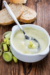 Fresh made Leek Soup
