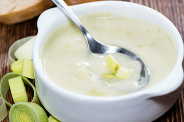 Fresh made Leek Soup