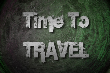 Time To Travel Concept