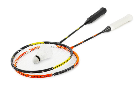 Badminton racket and shuttlecock