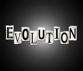 Evolution concept.