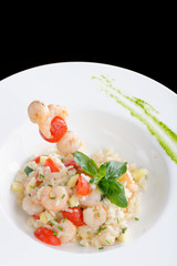 Risotto with shrimps/fine dining