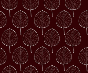 vintage leaves seamless