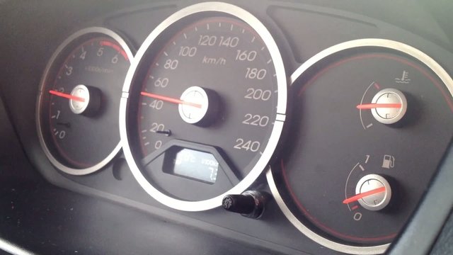 speedometer in the car