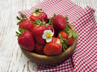 fresh sweet ripe strawberries