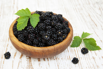 .Bowl of Blackberries