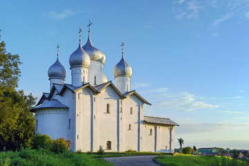 Fototapeta na wymiar The Church of Boris and Gleb, Veliky Novgorod, Russia