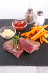 beef and french fries