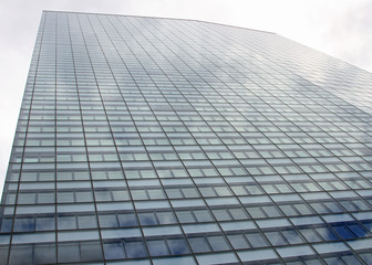 Windows of a huge skyscraper of a metropolis